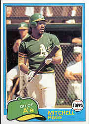 1981 Topps Baseball Cards      035      Mitchell Page